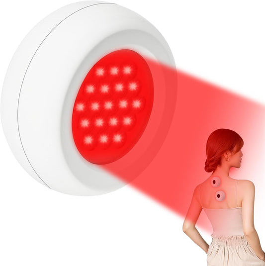 Mini Red Light Therapy for Body, Red Light Therapy Lamp with 660Nm Red Light & 850Nm Infrared Light Targeted for Anti-Aging, Skin Rejuvenation and Wrinkles, 5 Levels of Dual Light Adjustment