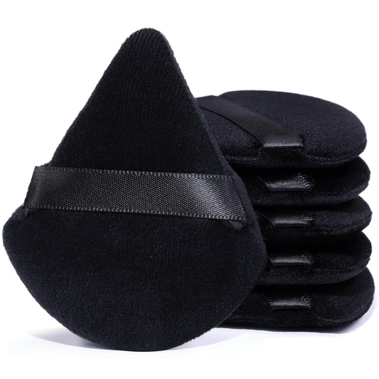 Triangle Makeup Sponge, Soft Triangle Makeup Sponge Beauty Gift Set, Reusable Velour Cosmetic Foundation Blender for Loose Powder and Contouring, Beauty Tool (6 Pcs)